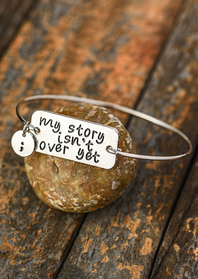 

Bracelet My Story Isn't Over Yet Bracelet in Silver. Size