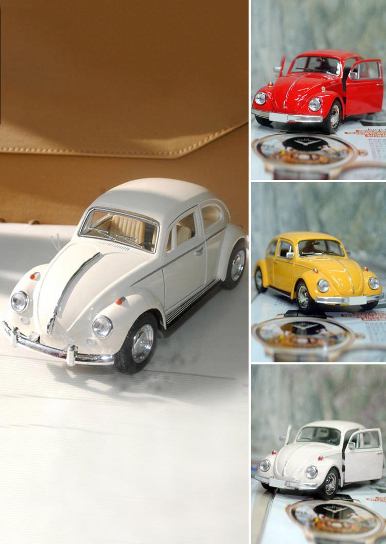 

Classic Alloy Diecast Beetle Model Toy in Red. Size