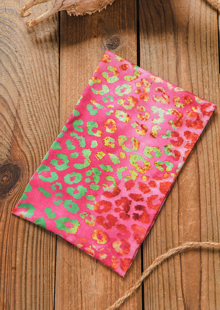 

Leopard Elastic Sports Wide Headband in Multicolor. Size
