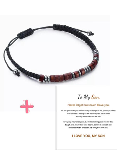 To My Son I Love You Morse Code Bracelet