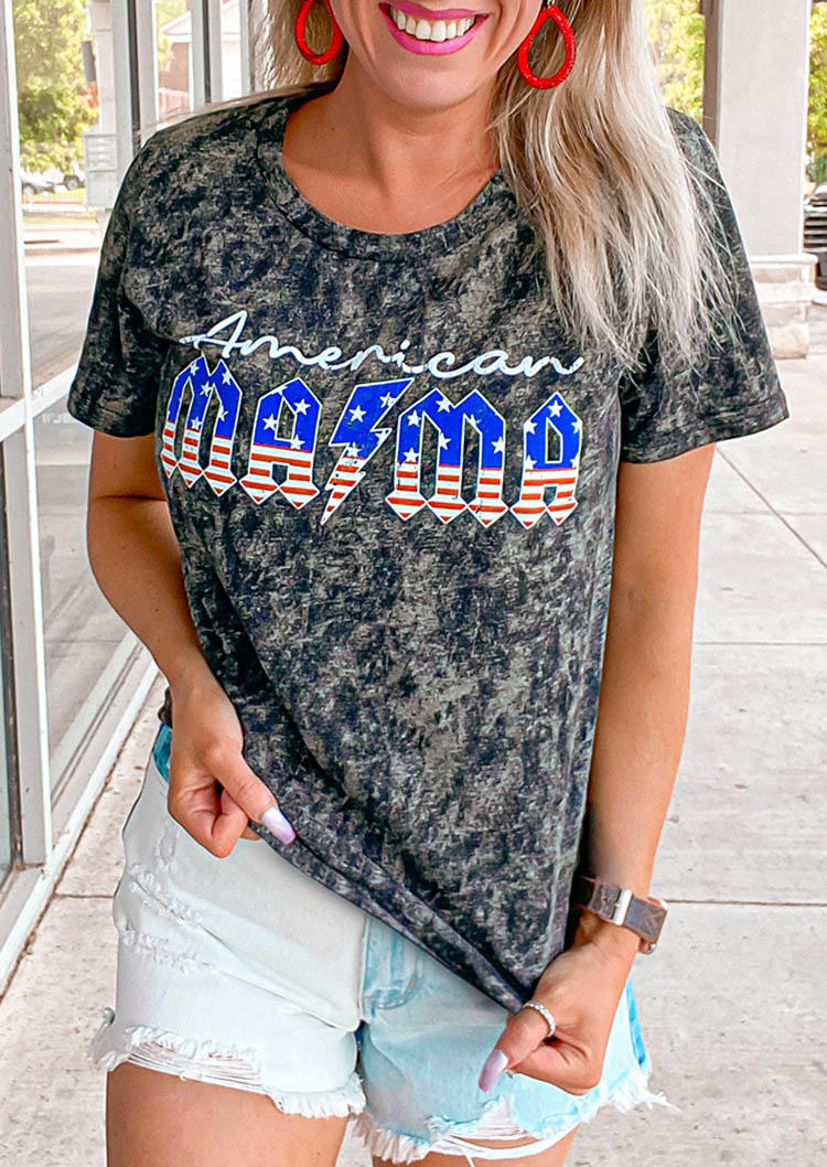 American Mama Short Sleeve T-Shirt Tee