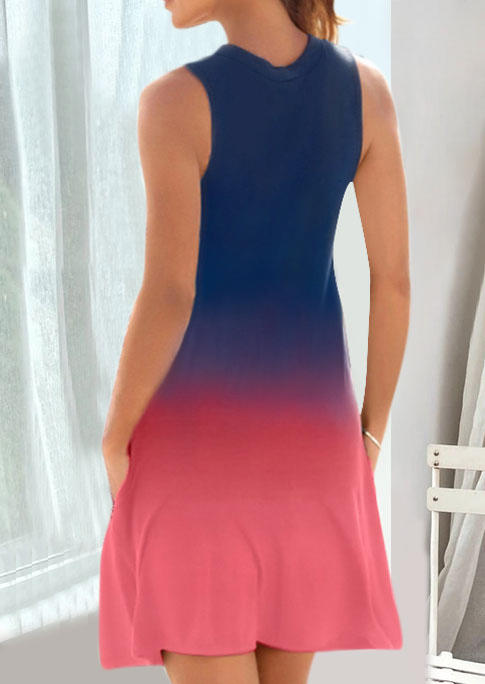 

Mini Dresses Gradient Hollow Out Sleeveless Mini Dress in Purple. Size: ,M,L