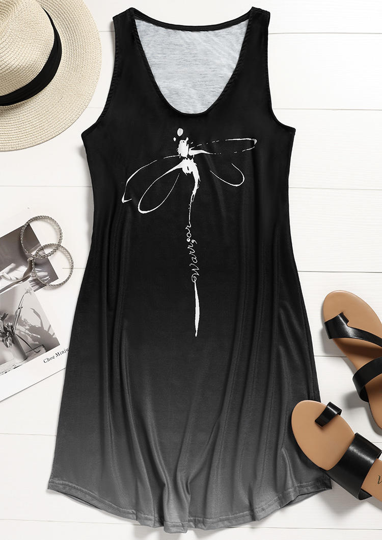 

Mini Dresses Warrior Dragonfly Gradient Mini Dress in Black. Size