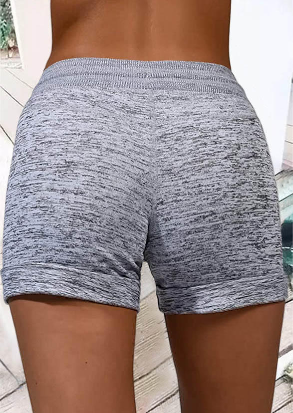 

Shorts Pocket Drawstring Elastic Waist Shorts in Gray. Size: ,M,L,XL