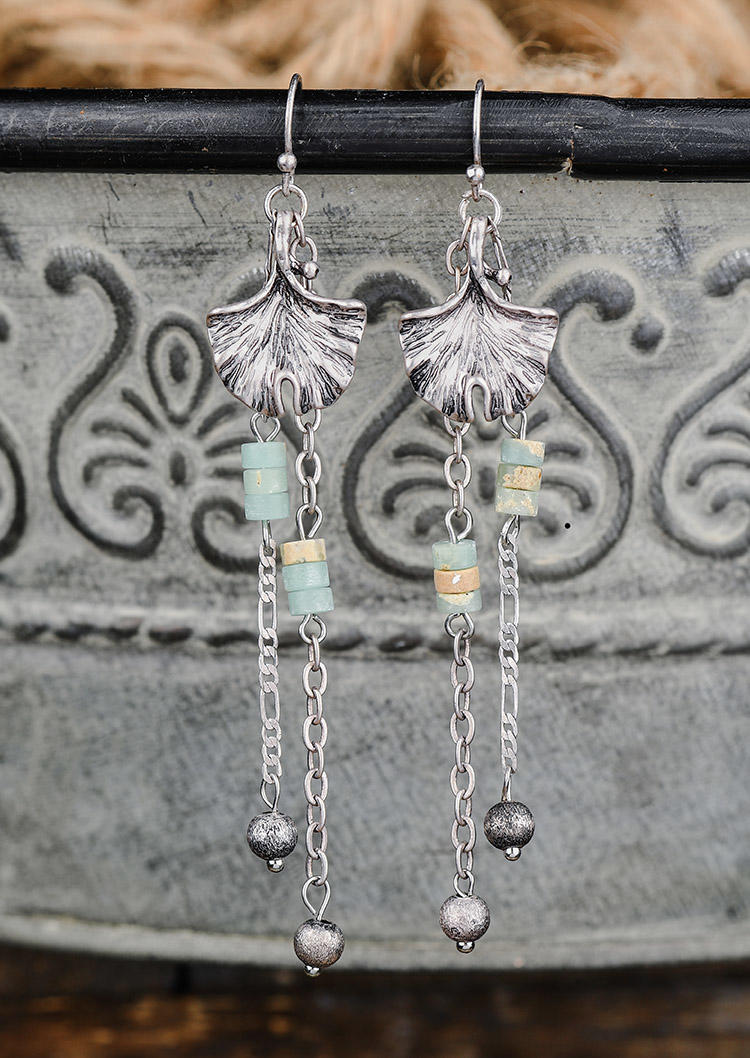 

Earrings Vintage Beading Hollow Out Earrings in Silver. Size