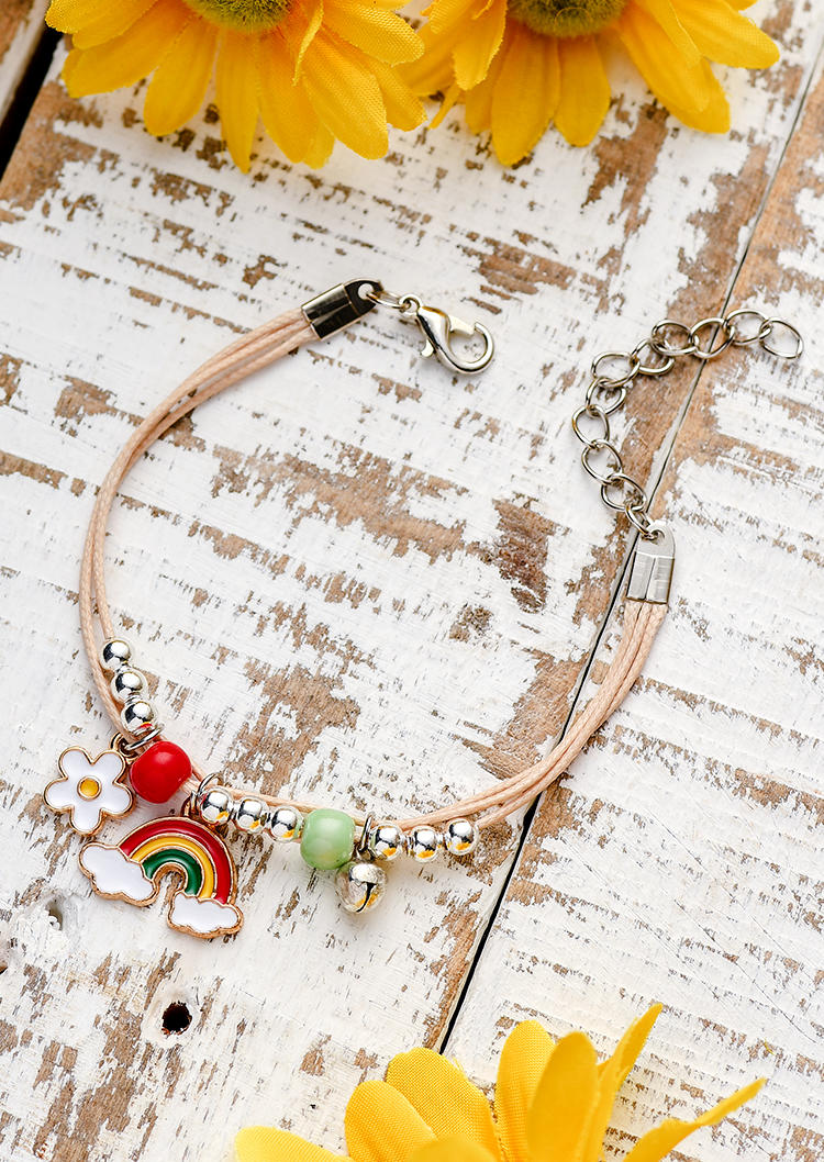 

Bracelet Daisy Beading Bell Rainbow Bracelet in Multicolor. Size