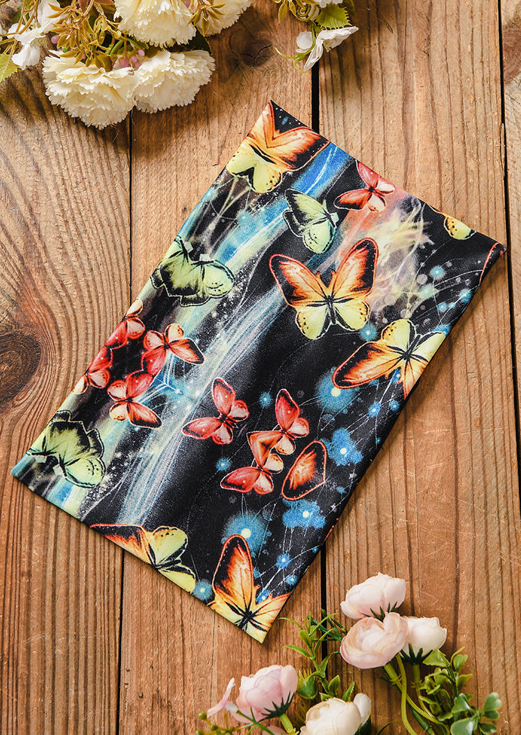 

Butterfly Yoga Wide Headband in Multicolor. Size