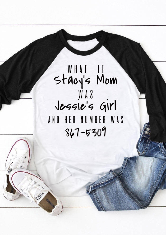 T-shirts Tees What If Stacy's Mom Was Jessie's Girl T-Shirt Tee in White. Size: M