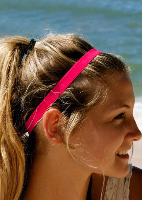 

3 Pcs Comfortable Thin Non Slip Elastic Sport Headband in Multicolor. Size
