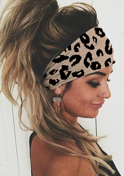 

Leopard Yoga Sports Headband in Multicolor. Size