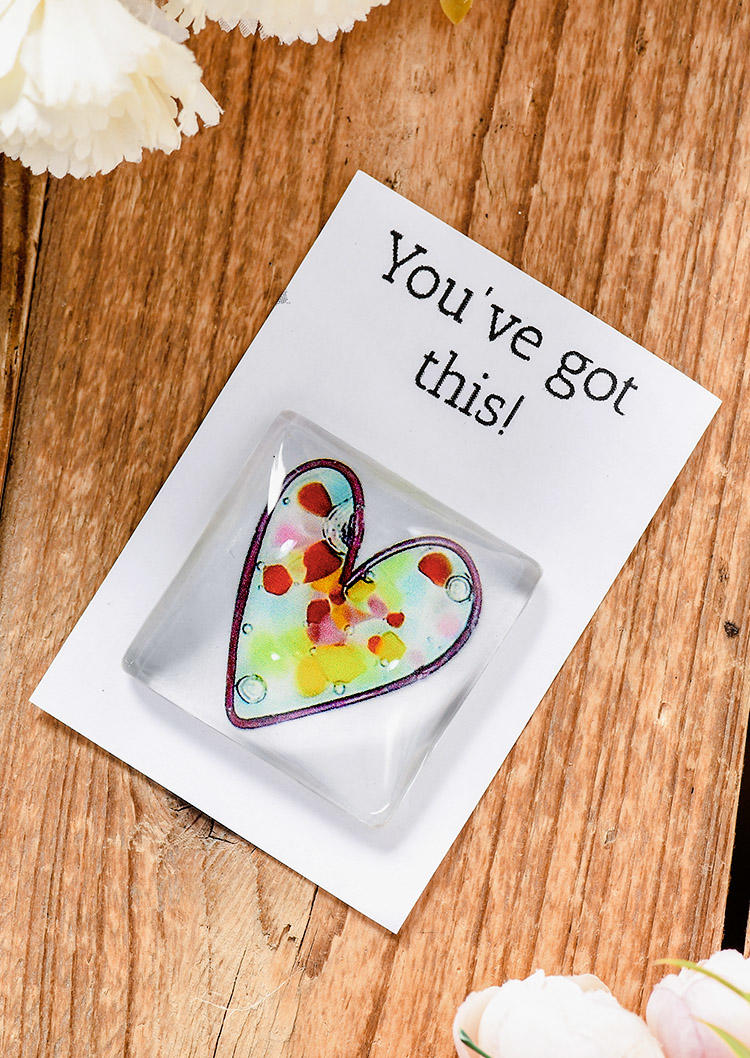 

You've Got This Pocket Heart Keepsake Gift in Multicolor. Size