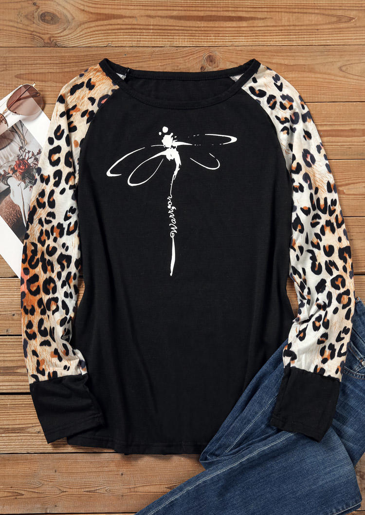 

T-shirts Tees Warrior Dragonfly Long Sleeve O-Neck T-Shirt Tee in Black. Size