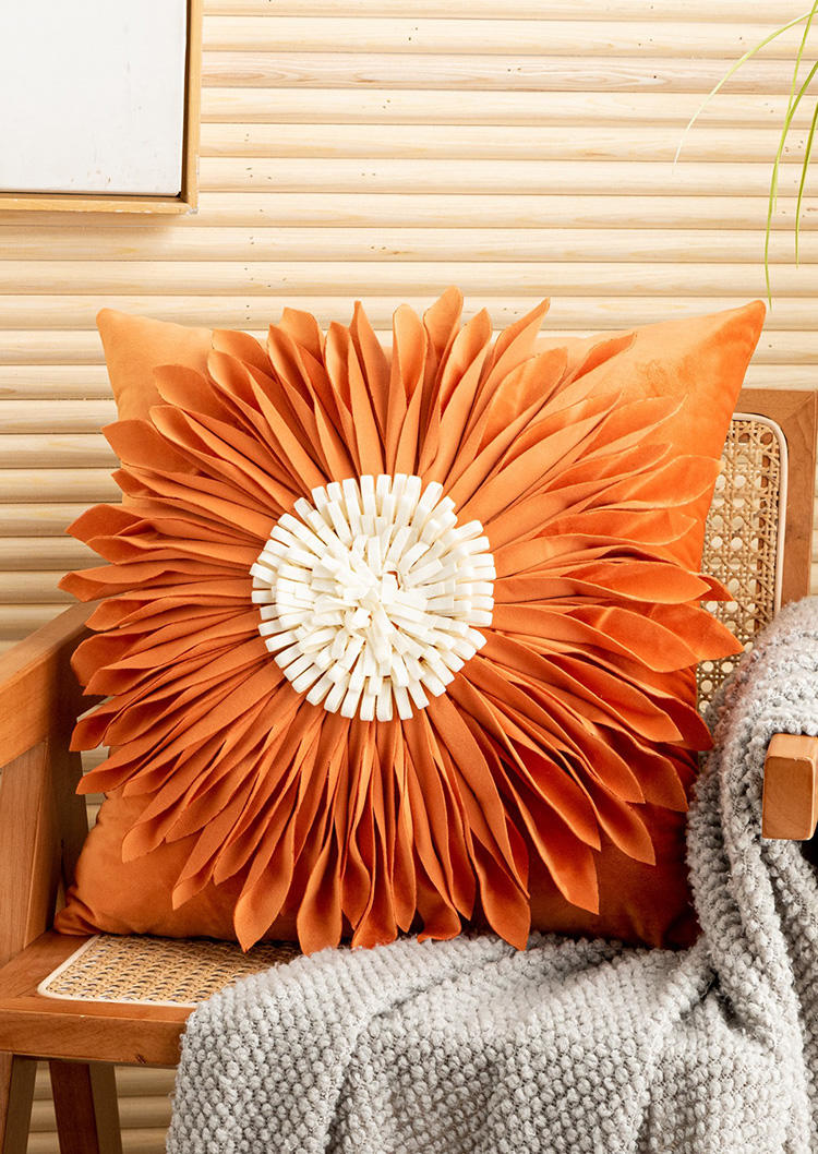 

Pillowcase Sunflower Pillowcase without Pillow in Blue,Orange. Size