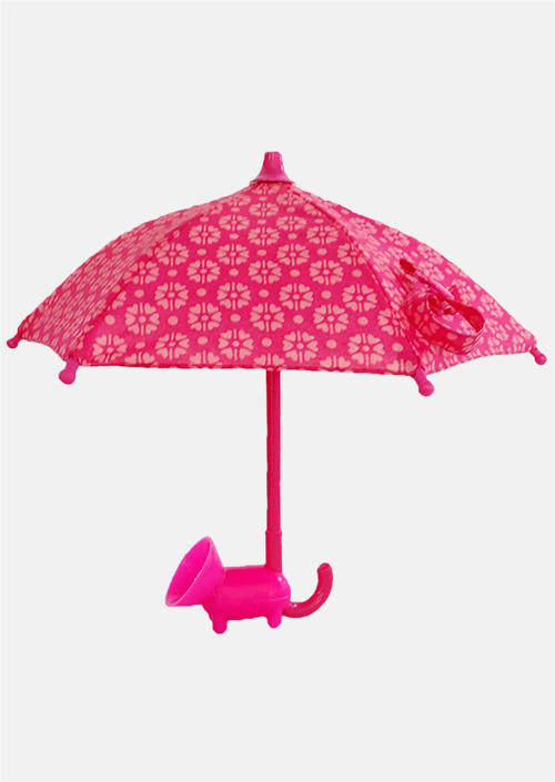

Umbrella Suction Cup Phone Holder in Red. Size