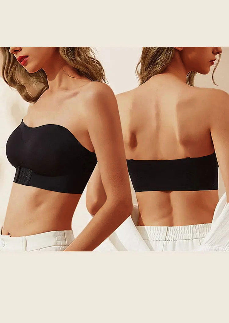 

Bras Front Button Breast Lifting Bra in Black. Size: L,M,,XL