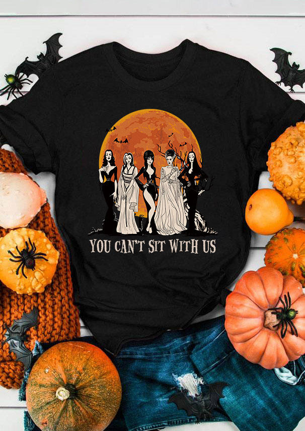 

T-shirts Tees Halloween You Can't Sit With Us T-Shirt Tee in Black. Size