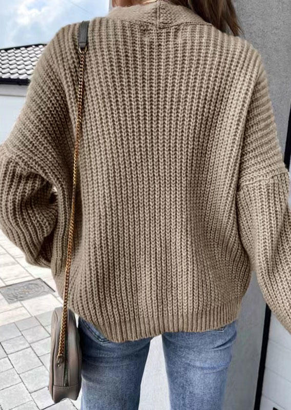 

Cardigans Color Block Button Sweater Cardigan in Red. Size: L