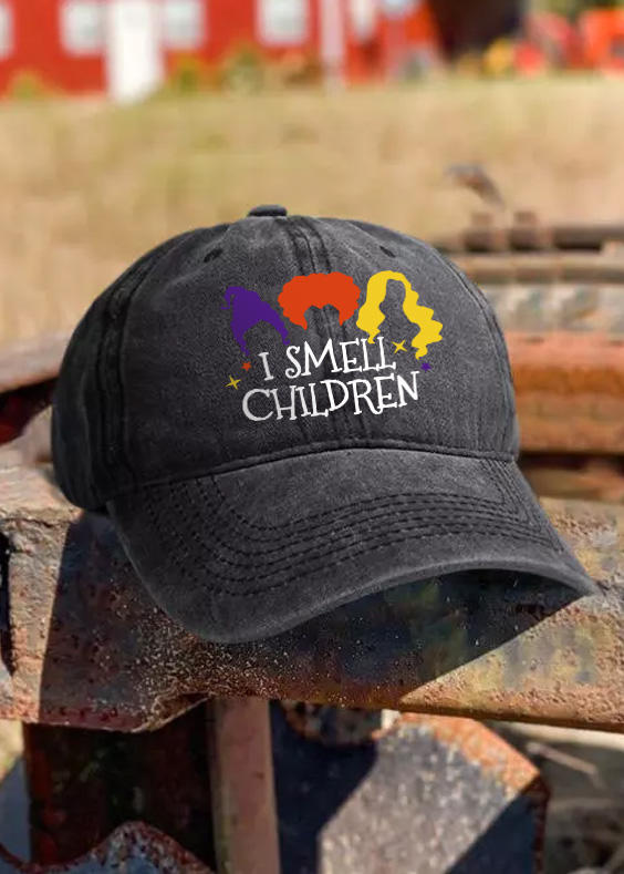 

Hats Halloween I Smell Children Baseball Cap in Black. Size