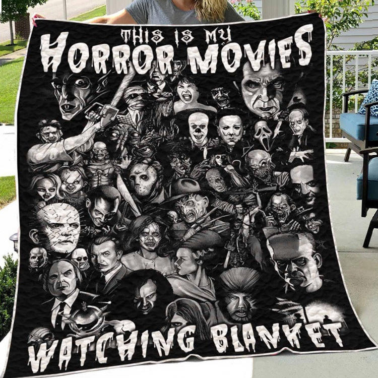 

Blanket Halloween Letter Graphic Blanket in Black. Size