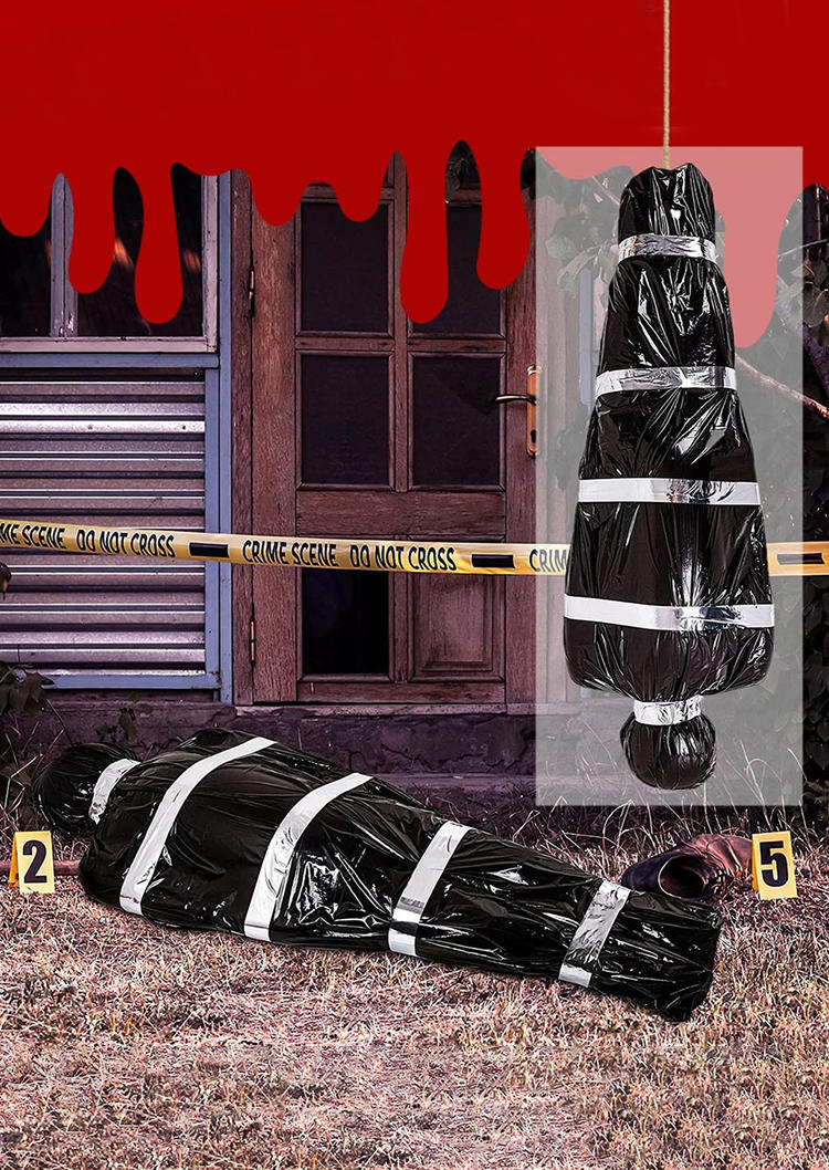 

Halloween Scary Fake Corpses Haunteds House Ornament Decoration in Black. Size