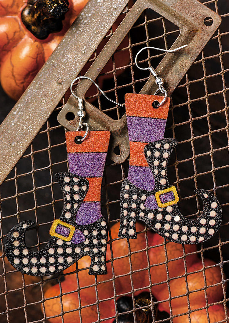 

Earrings Halloween Witch Legs Earrings in Multicolor. Size
