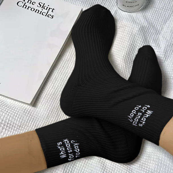 What's For Snack Today Crew Socks