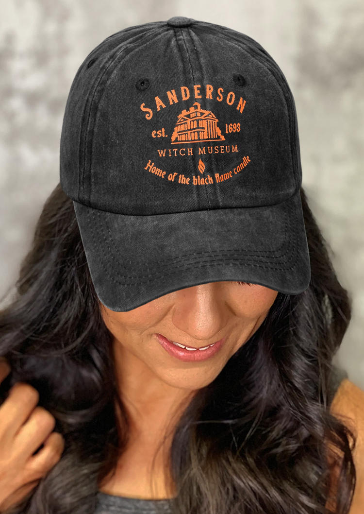 

Hats Halloween Home Of The Black Flame Candle Baseball Cap in Black. Size