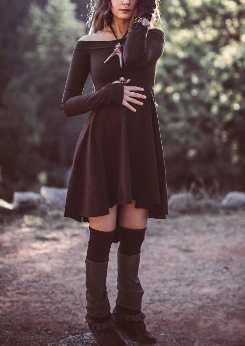 

Mini Dresses Halloween Off Shoulder Asymmetric Mini Dress in Brown. Size: ,XL