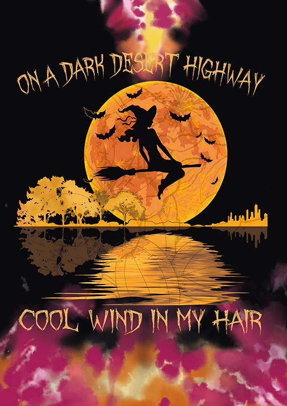 Halloween On A Dark Desert Highway Cool Wind In My Hair Sweatshirt