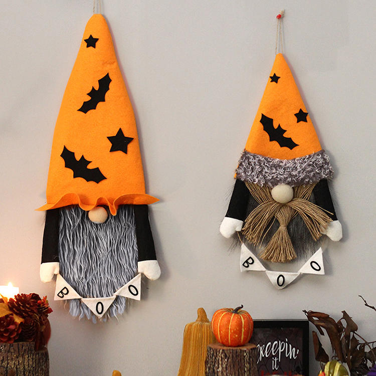 Halloween Gnomies Boo Bat Hanging Ornament