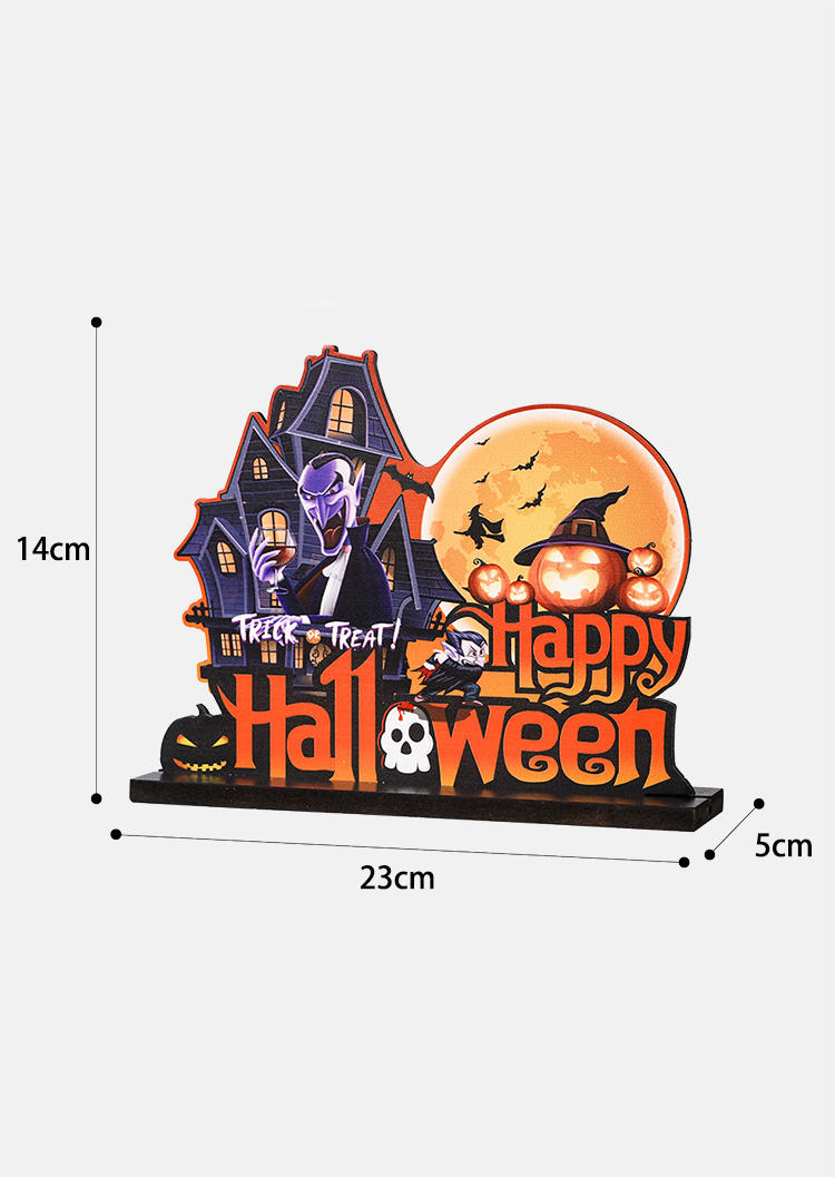 Happy Halloween Trick Or Treat Decoration Ornament in Multicolor,Orange. Size: One Size