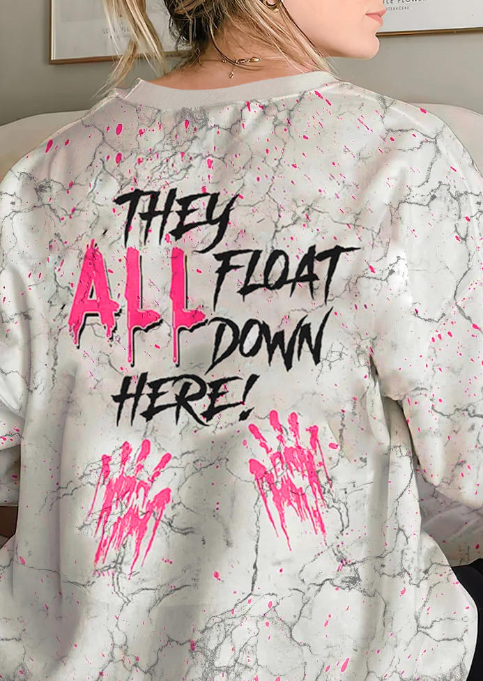 

Sweatshirts Halloween They All Float Down Here Sweatshirt in Gray. Size: L,M,,XL