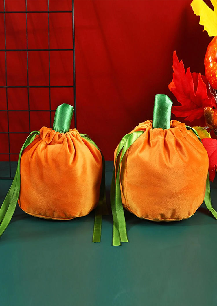 Bags Halloween Reusable Pumpkin Candy Bag in Orange. Size: One Size