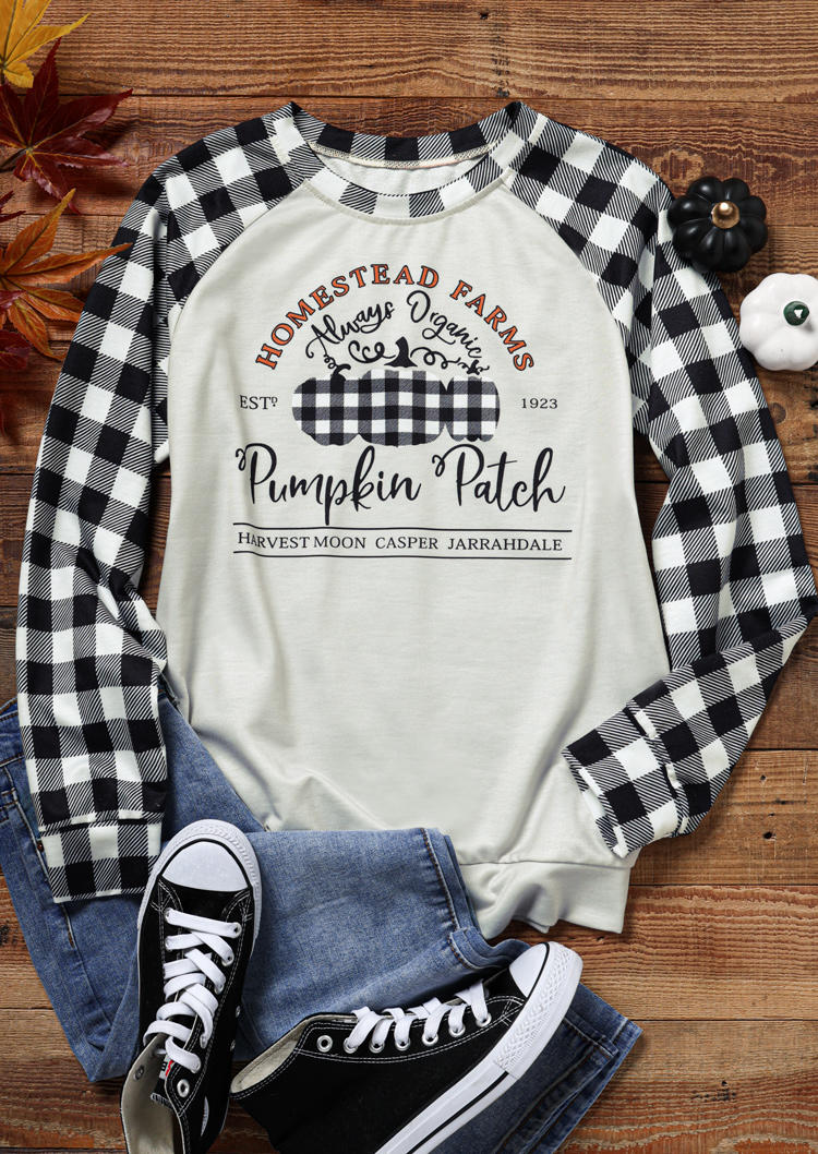 

Sweatshirts Homestead Farms Always Organic Pumpkin Patch Plaid Sweatshirt in Multicolor. Size