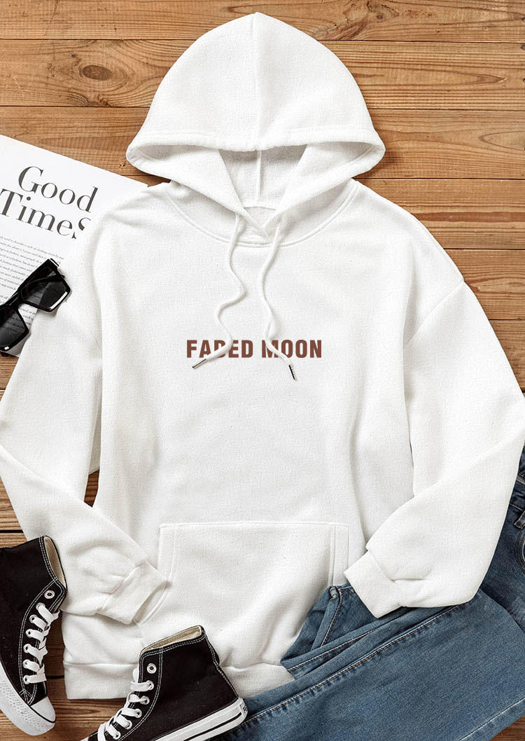 

Hoodies At Least We're All Under The Same Moon Hoodie in White. Size