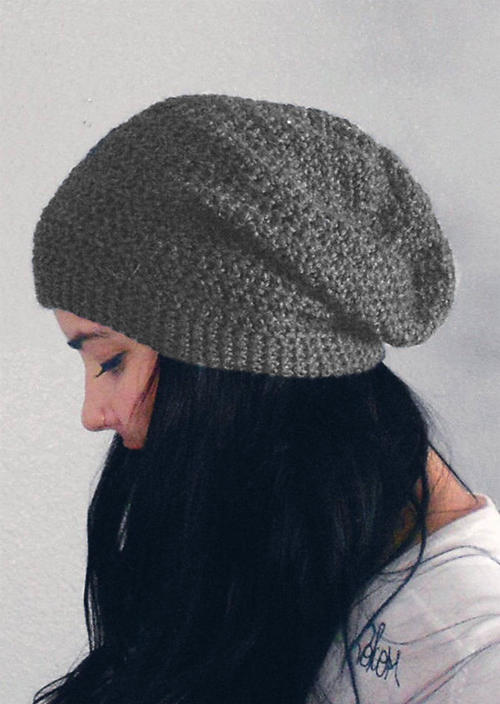 

Hats Crochet Casual Bonnet Beanie Hat in Gray. Size