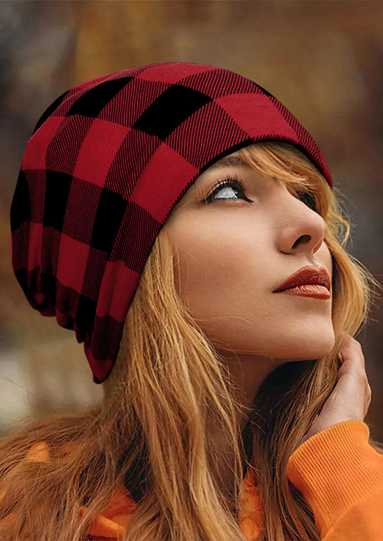 

Hats Buffalo Plaid Hollow Out Hat in Multicolor. Size