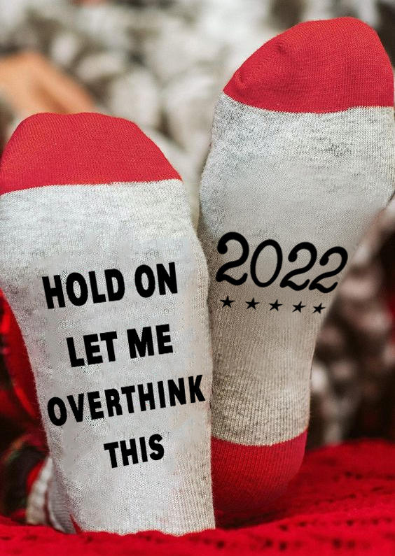 

Crew Socks 2022 Hold On Let Me Overthink This Star Crew Socks in Multicolor. Size