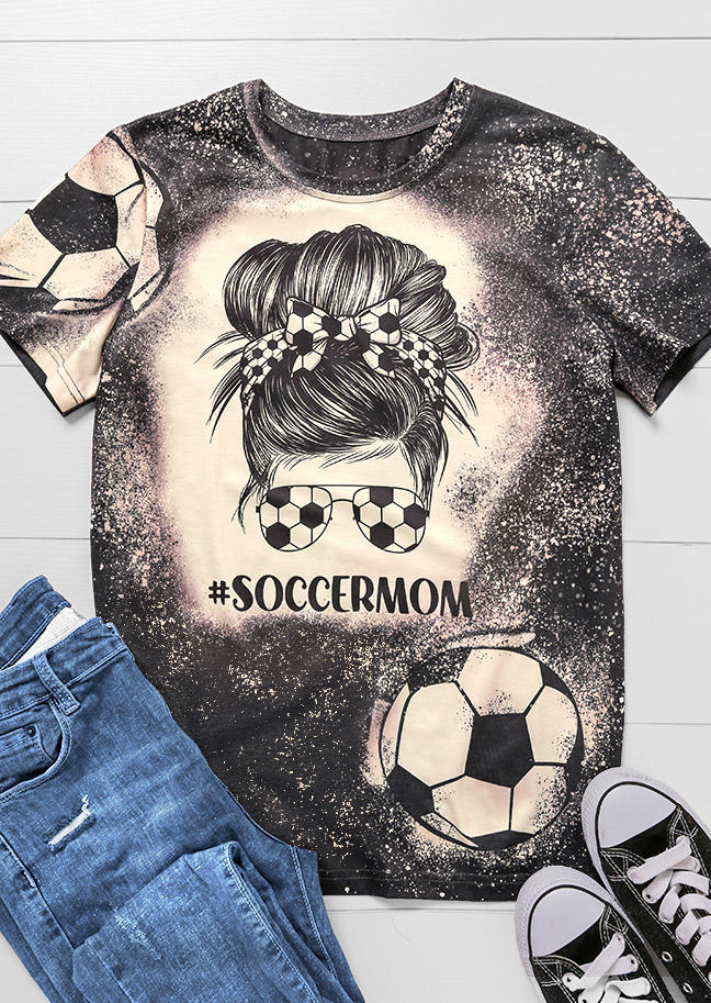 Soccer Mom Bleached T-Shirt Tee