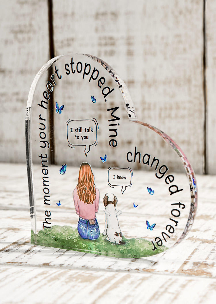 

The Moment Your Heart Stopped Mine Changed Forever Ornament in Multicolor. Size