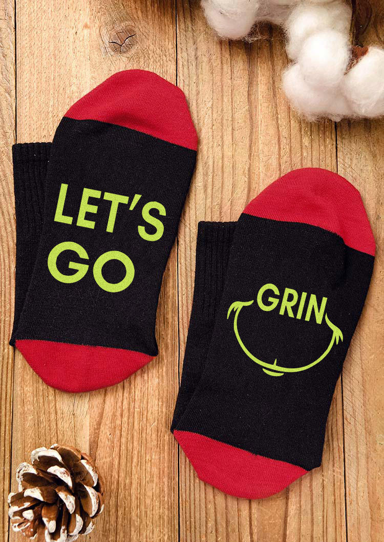 

Crew Socks Christmas Let's Go Crew Socks in Multicolor. Size