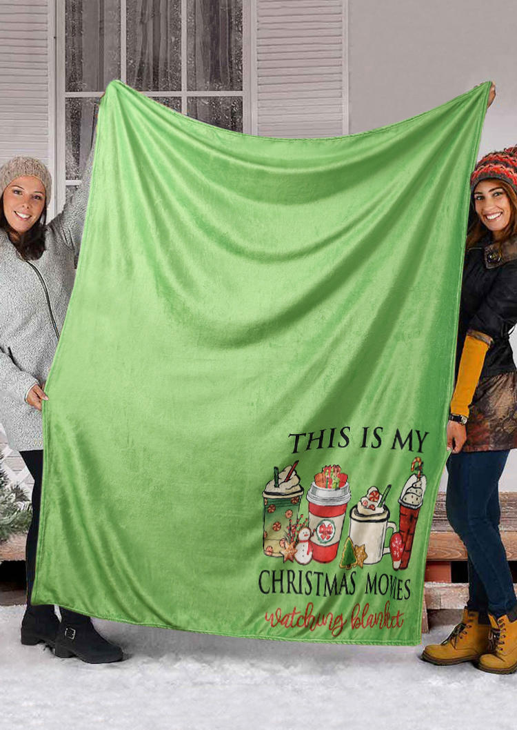 

Blanket This Is My Christmas Movies Watching Blanket in Green. Size