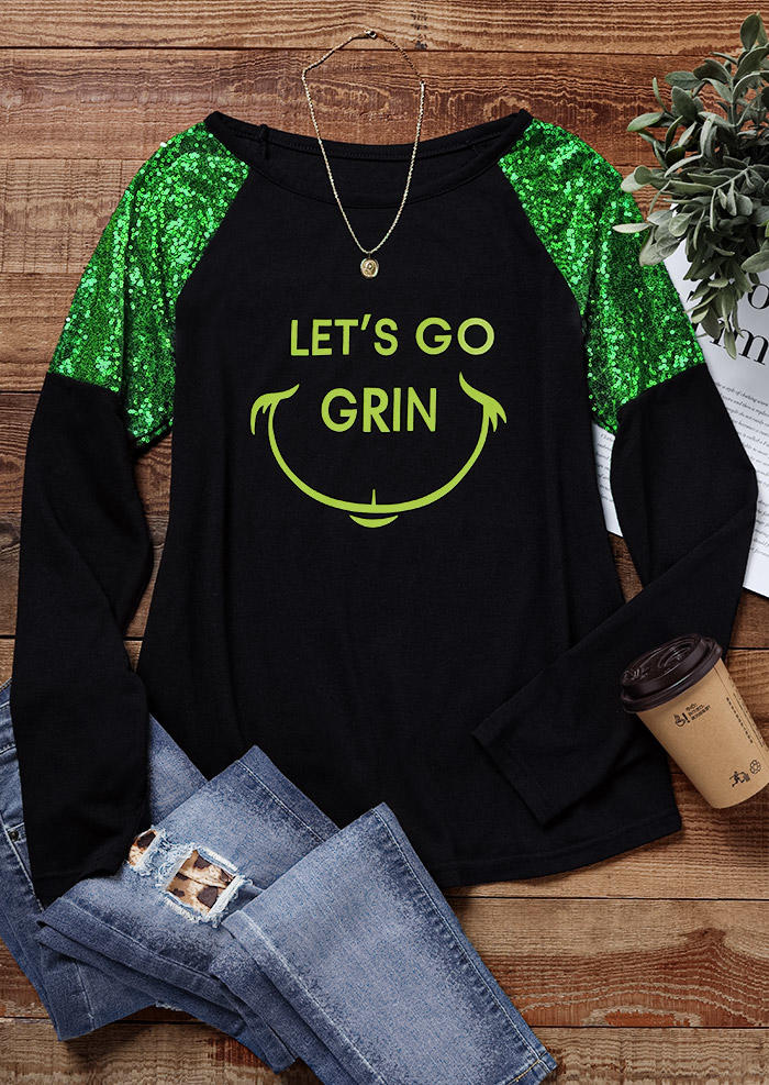 

T-shirts Tees Christmas Let' Go T-Shirt Tee in Black. Size: L,M