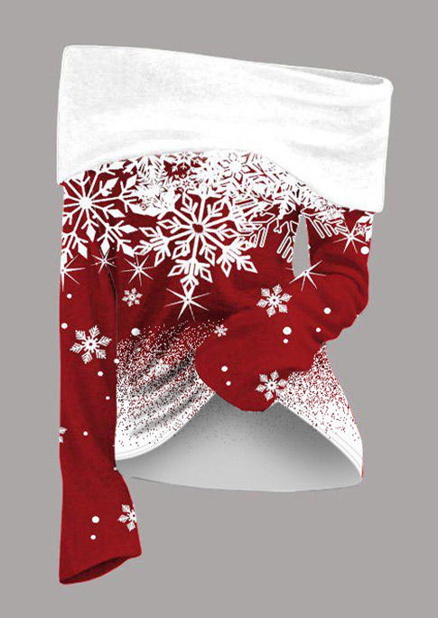 

Blouses Christmas Snowflake Off Shoulde Blouse in Multicolor. Size