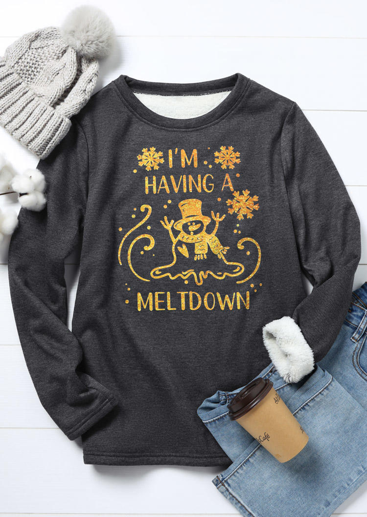 

Sweatshirts I'm Having A Meltdown Sweatshirt in Gray. Size: L,M,,XL