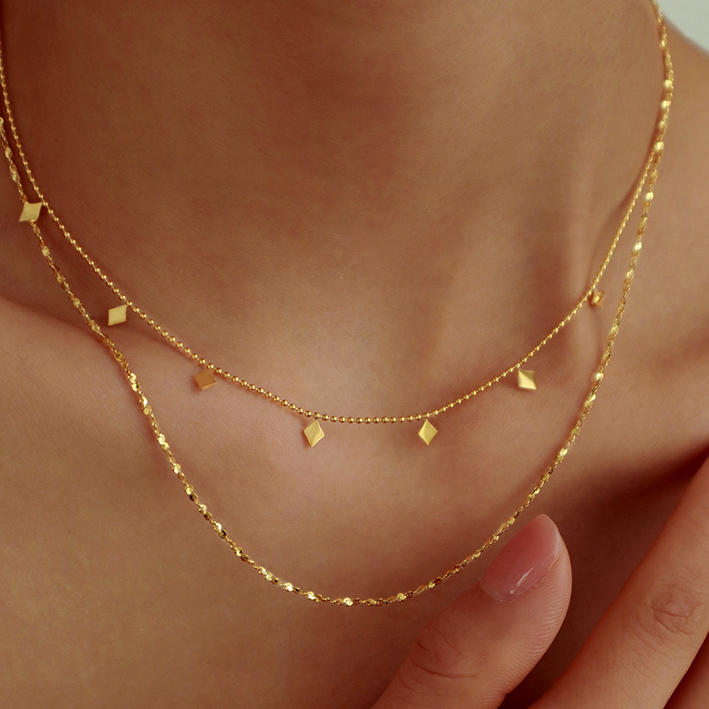 Double-Layered Alloy Necklace