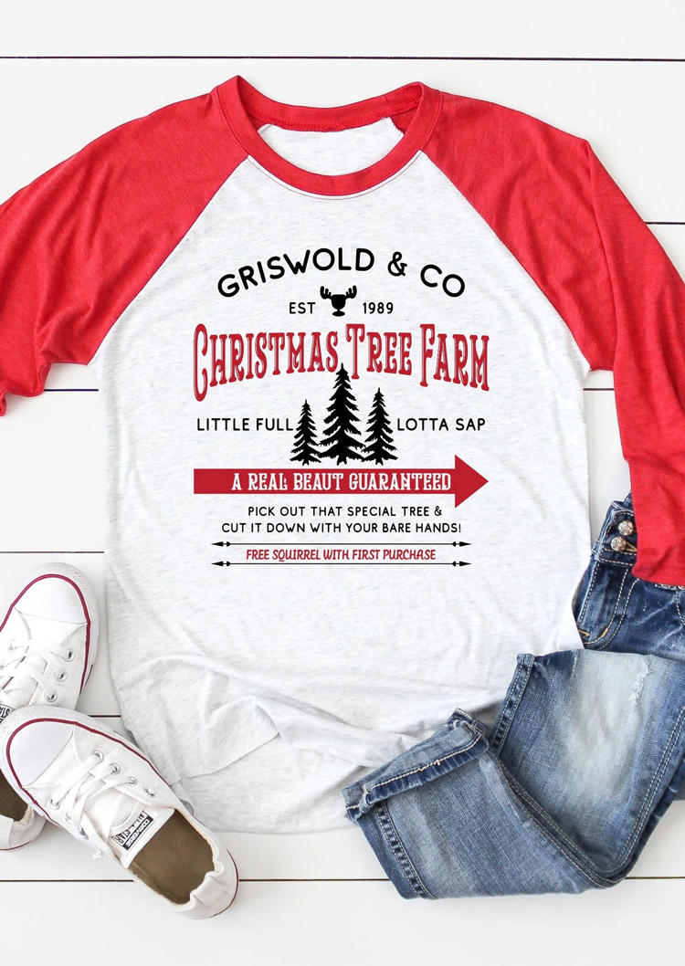 

T-shirts Tees Christmas Tree Farm T-Shirt Tee - Watermelon Red in Red. Size