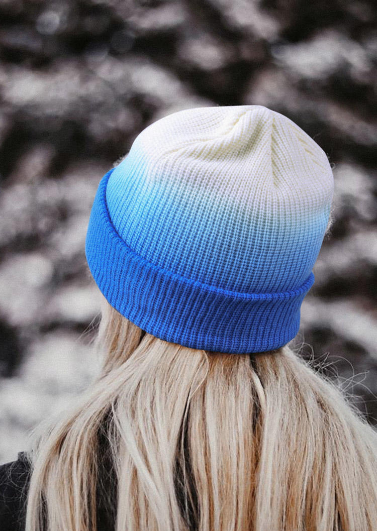 

Hats Gradient Warm Knitted Hat in Multicolor. Size