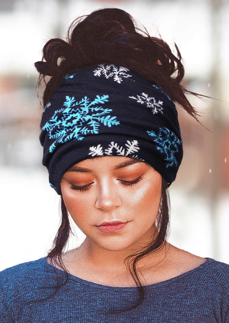 

Hats Christmas Snowflake Warm Hat in Blue. Size