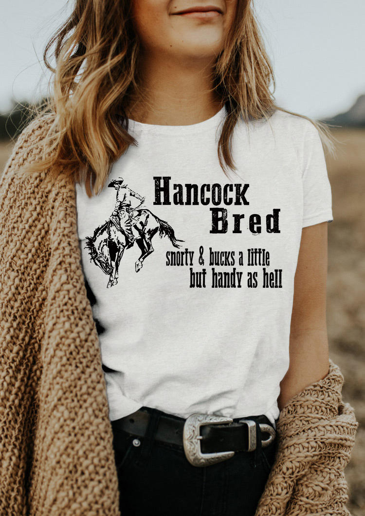 Hancock Bred O-Neck T-Shirt Tee - Gray